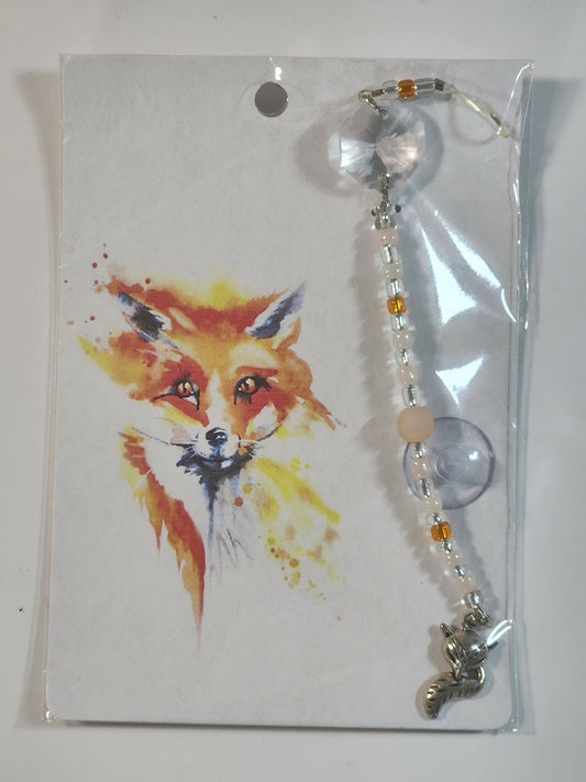 Small Fox Suncatcher 1 - Pure Wash Canadian Made - Winnipeg