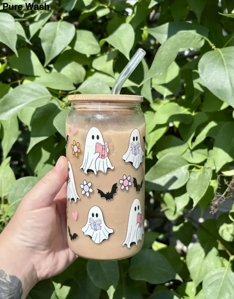 Ghosts Glass Cup - Pure Wash