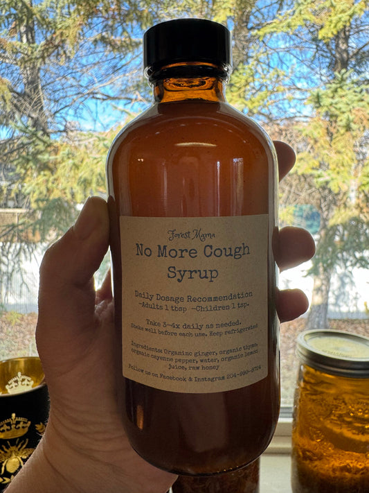 Ginger thyme honey syrup by forestmama, with organic ginger, thyme, lemon juice, cayenne and raw honey