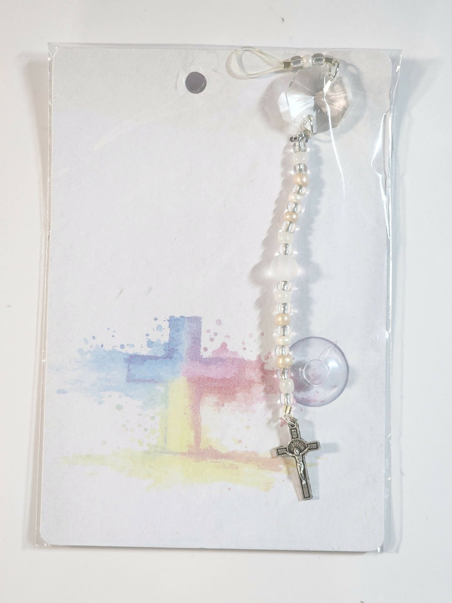 Small Cross Suncatcher 2 - Pure Wash Canadian Made - Winnipeg
