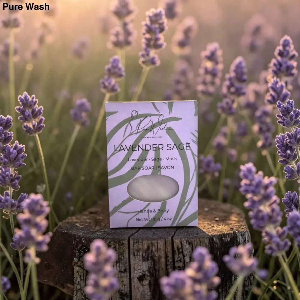 Lavender Sage Soap Bar - 4 oz - Bar Soap