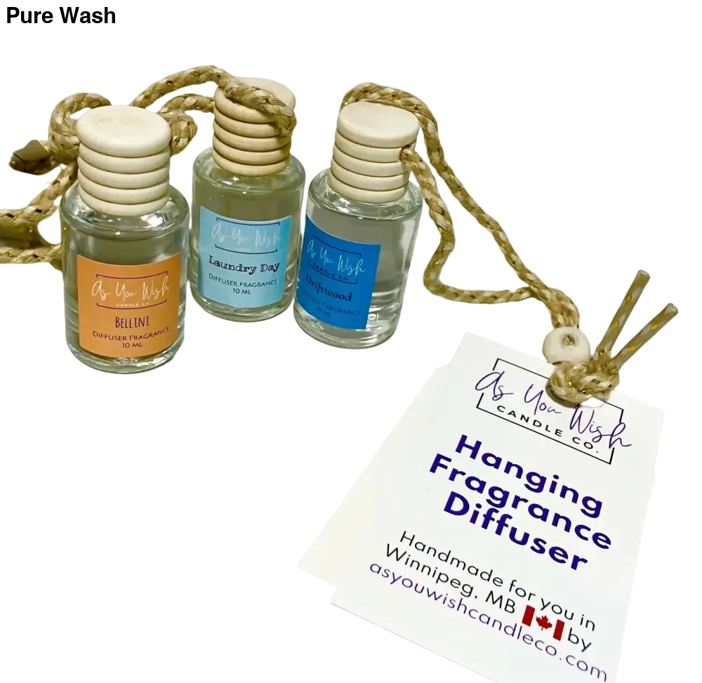 Hanging Fragrance Diffuser - 10 mL - Pure Wash