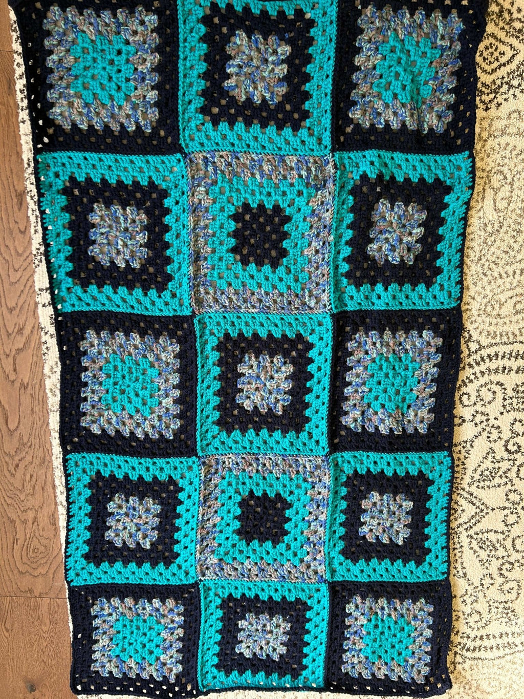 Home crafted twin or single blanket (approx 37"x63") - Pure Wash