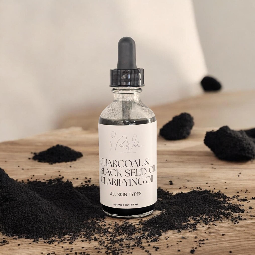 Charcoal & Black Seed Clarifying Oil - Pure Wash Canadian Made - Winnipeg