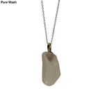 Large Clear Beach Glass Pendant - Pure Wash Canadian Made - Winnipeg