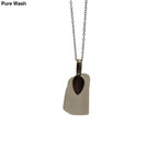 Large Clear Beach Glass Pendant - Pure Wash Canadian Made - Winnipeg