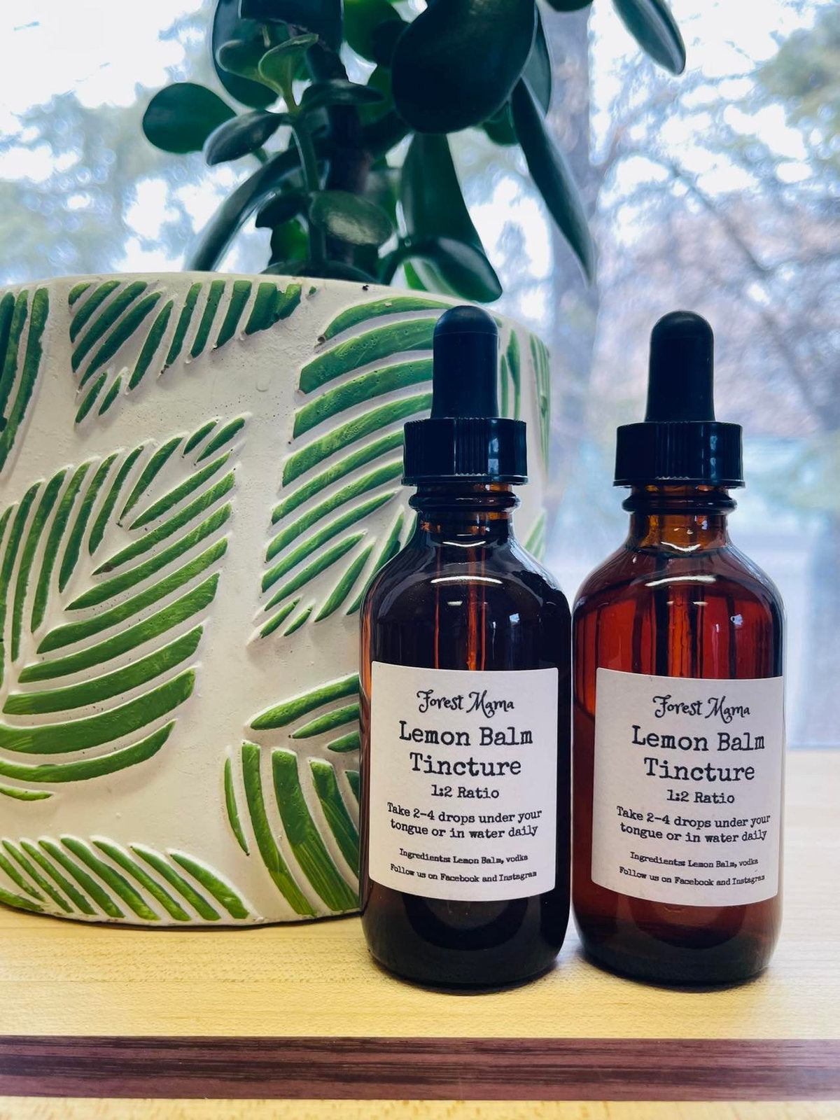 Lemon Balm Tincture 2 oz, made with organically grown lemon balm by forestmama