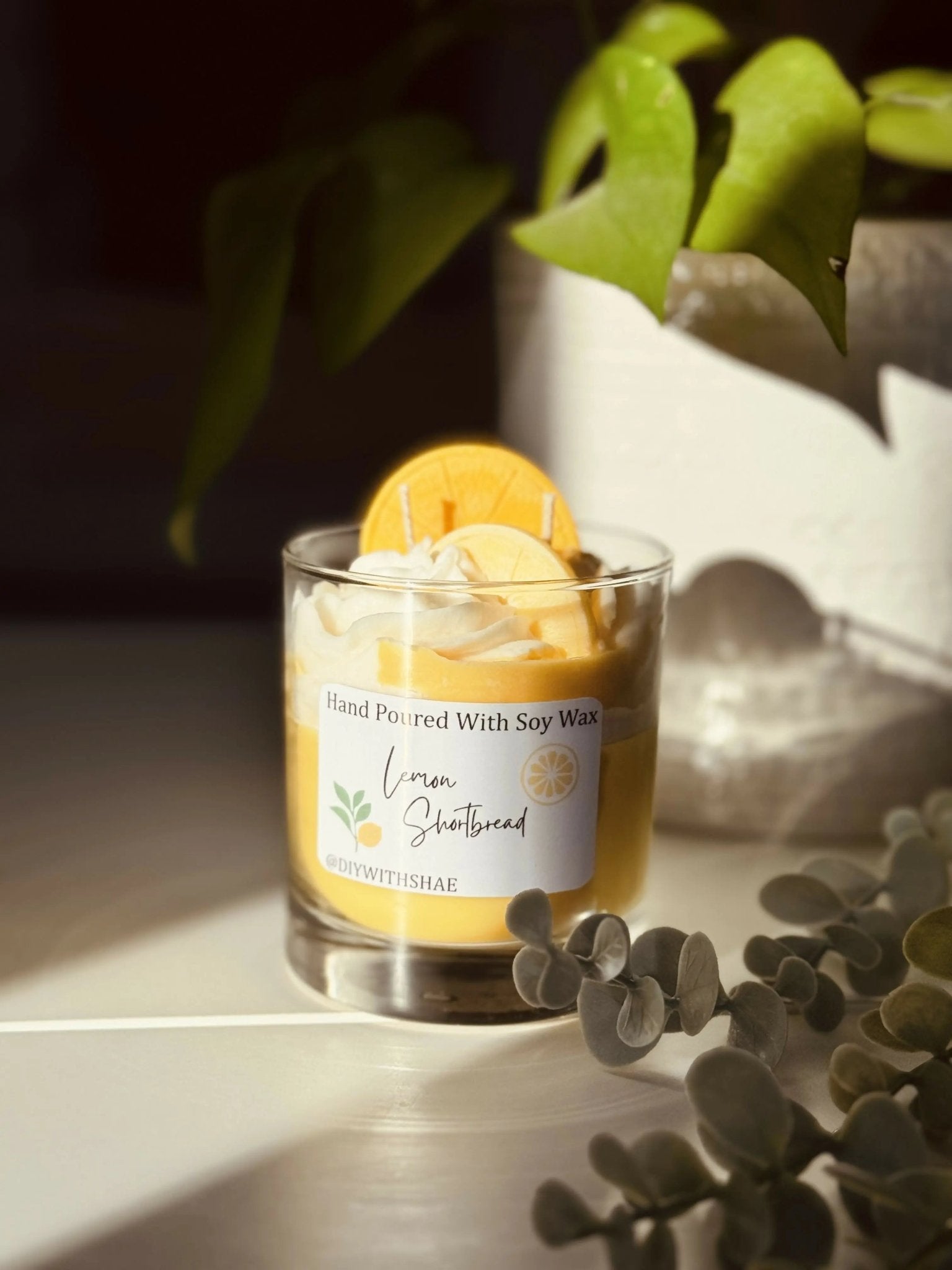 Lemon Shortbread Dessert Soy Wax Candle - Pure Wash