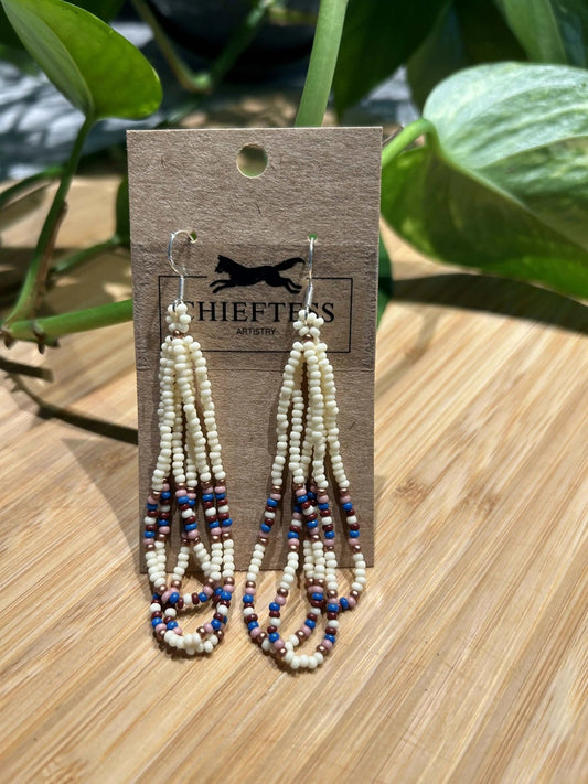 LOOP 3: Looped Beaded Earrings - Pure Wash