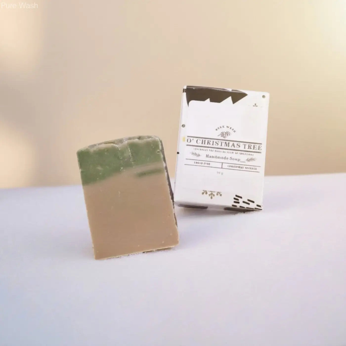 Christmas soap bar canada | o’ tree rectangular two-toned handmade soap bar winnipeg