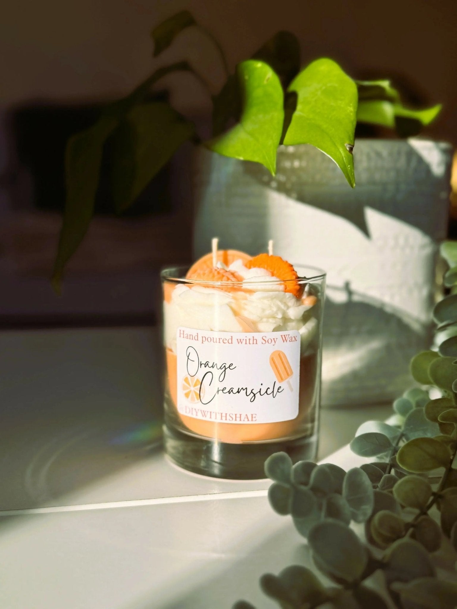 Orange Creamsicle Dessert Soy Wax Candle - Pure Wash