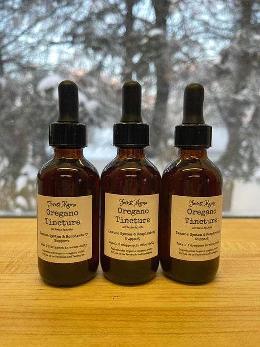 Oregano Tincture 2 oz, made with organically grown oregano leaf by forestmama