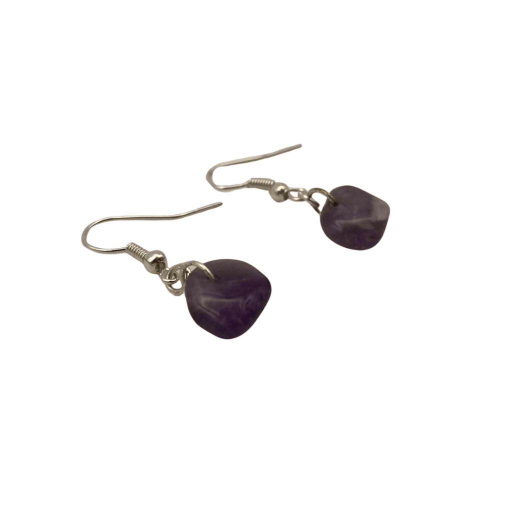 Amethyst Earrings - Pure Wash Canadian Made - Winnipeg