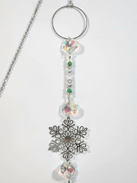 Snowflake Long Suncatcher - Pure Wash Canadian Made - Winnipeg