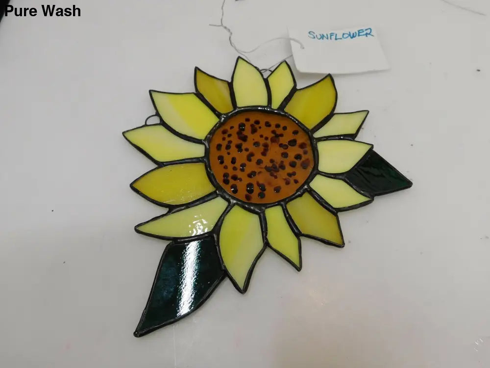yellow sunflower /green leaves - Pure Wash Canadian Made - Winnipeg
