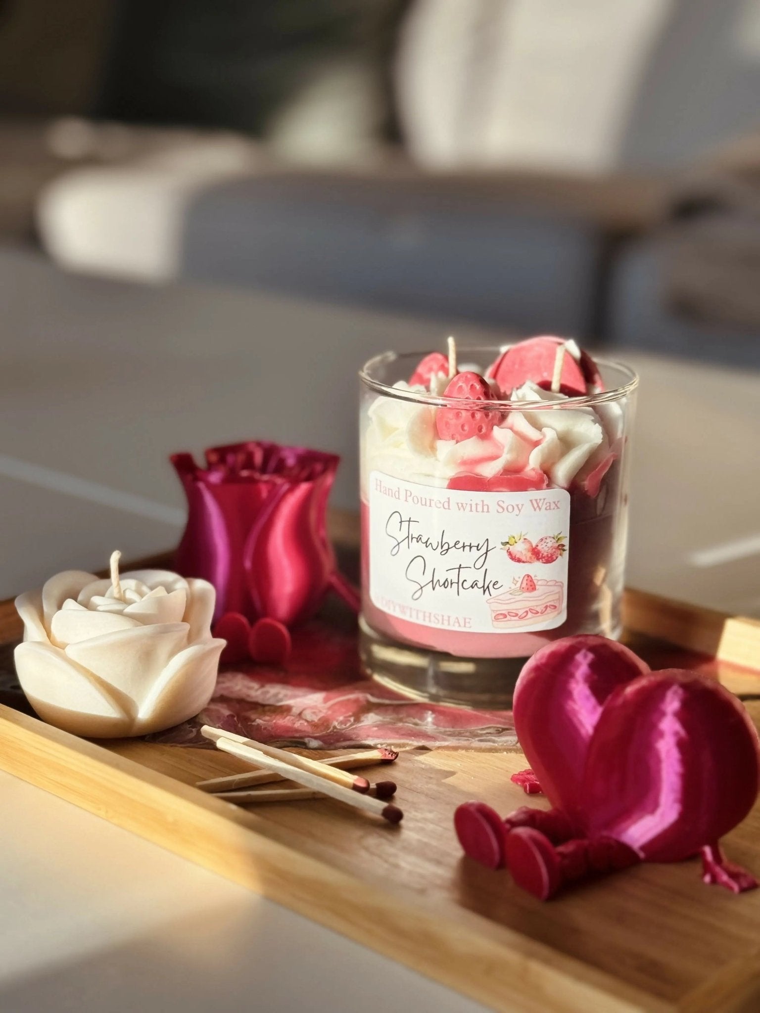 Strawberry Shortcake Dessert Candle - Pure Wash