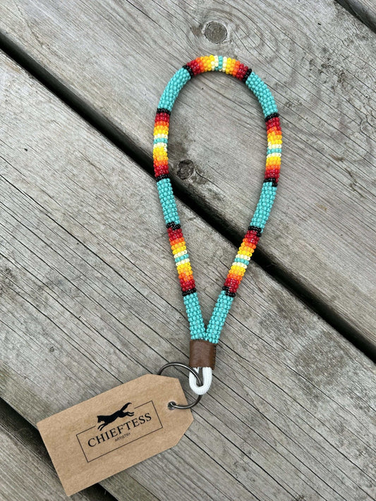 SUNRISE: Wristlet Beaded Keychain - Pure Wash