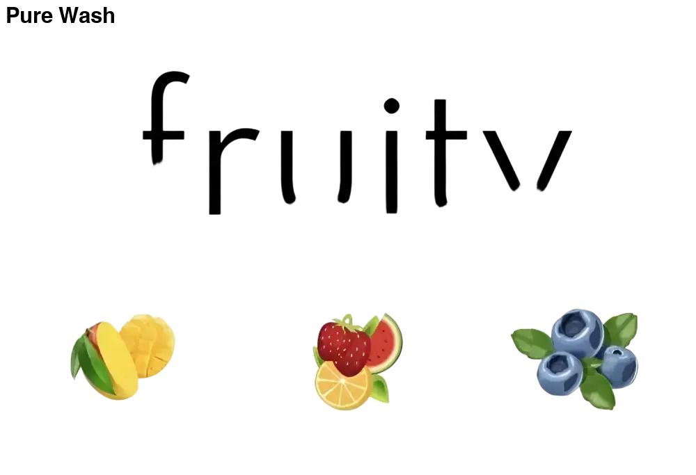 Fruity Candle Collection – hand-poured candles with bright, juicy fruit-inspired scents in a colourful display. - Pure Wash