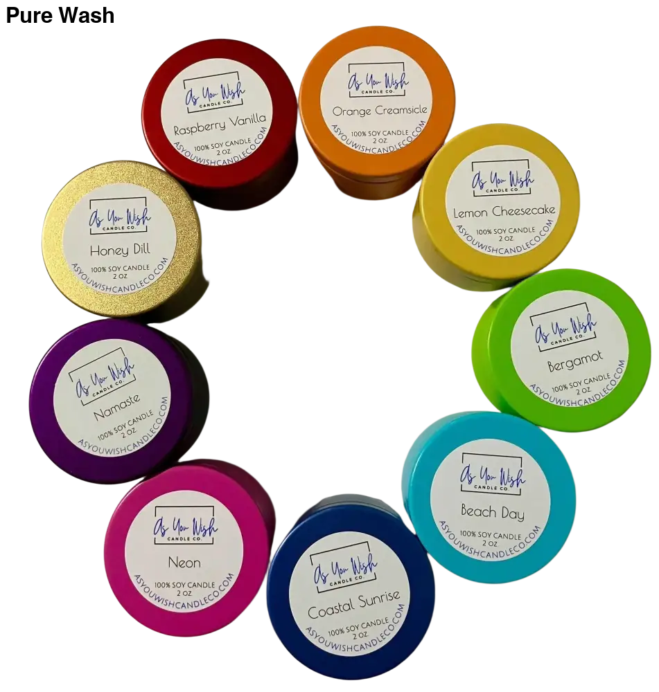 Rainbow Candle Collection –  candles in an elegant white gift box