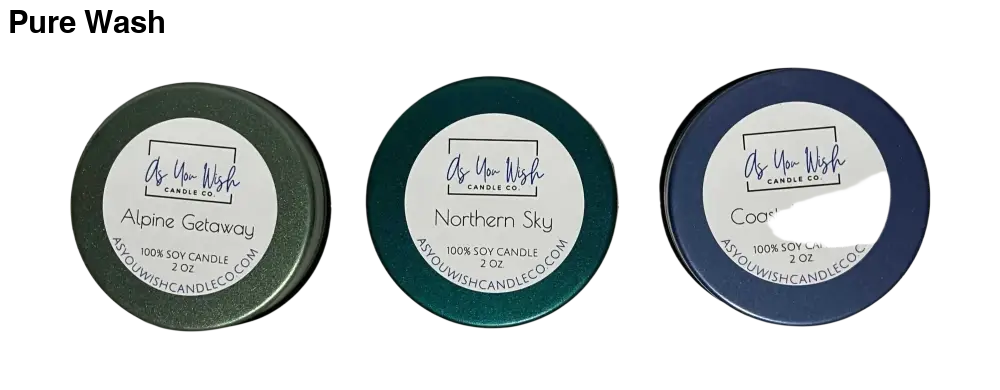 Wander Candle Collection – Nature-Inspired Scents Pure Wash