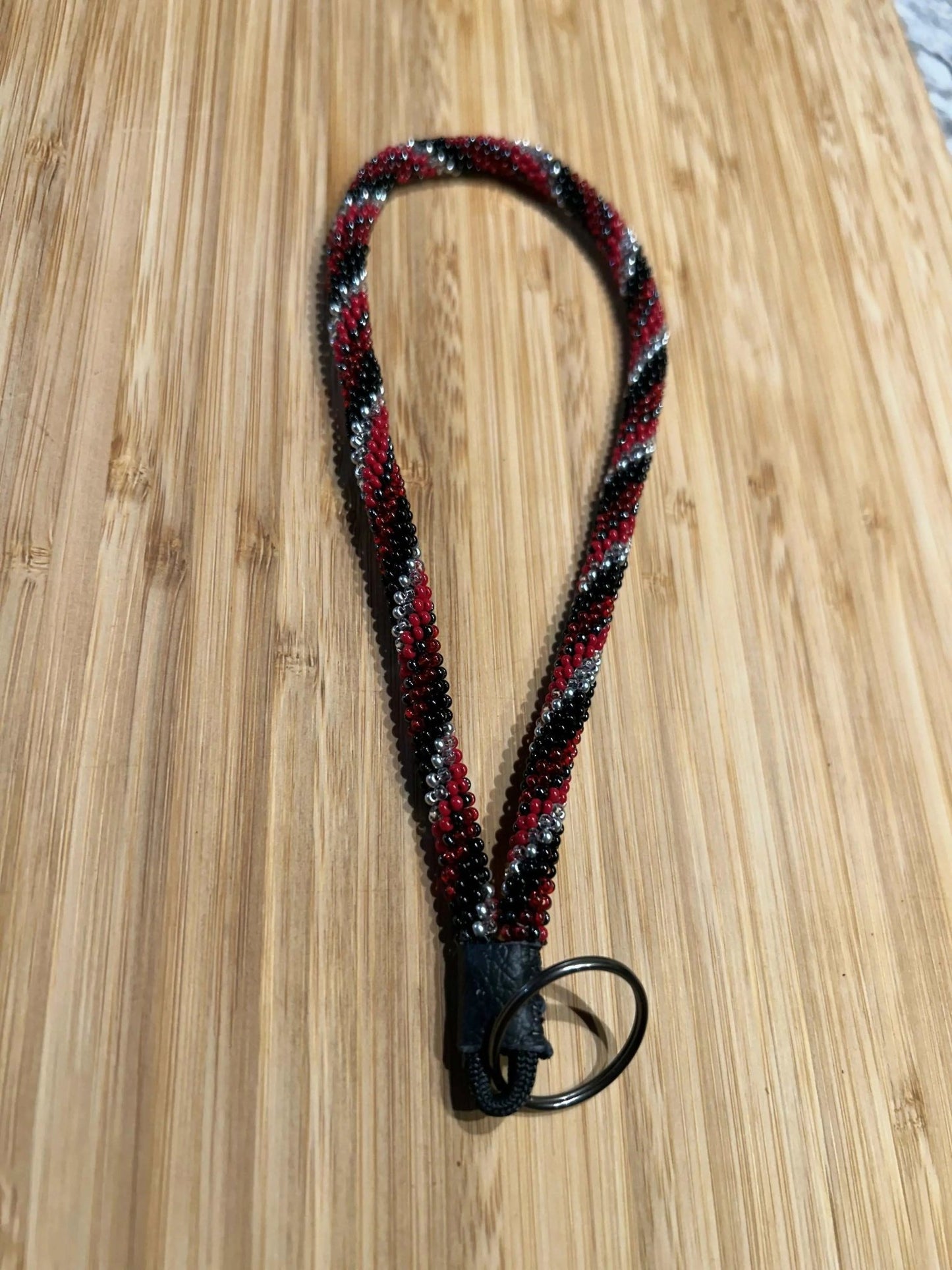 TORNADO: Wristlet Beaded Keychain - Pure Wash
