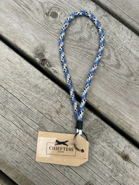 TORNADO: Wristlet Beaded Keychain - Pure Wash