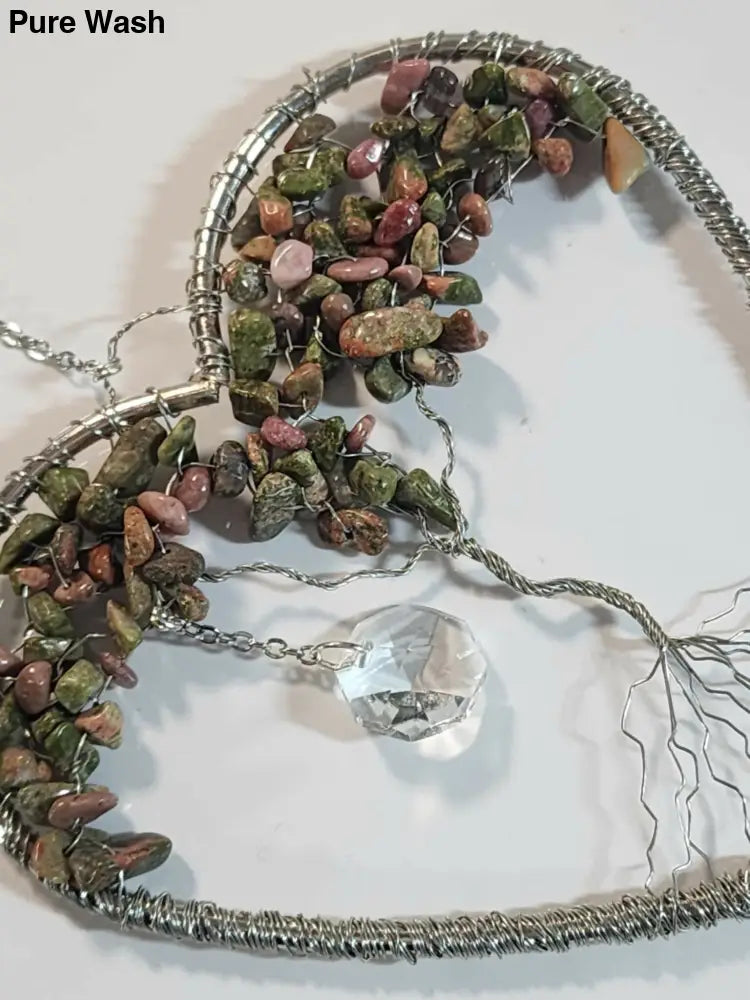 Tree of Life Heart Suncatcher 1 - Pure Wash Canadian Made - Winnipeg