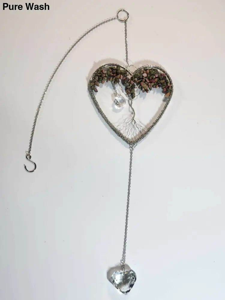 Tree of Life Heart Suncatcher 1 - Pure Wash Canadian Made - Winnipeg