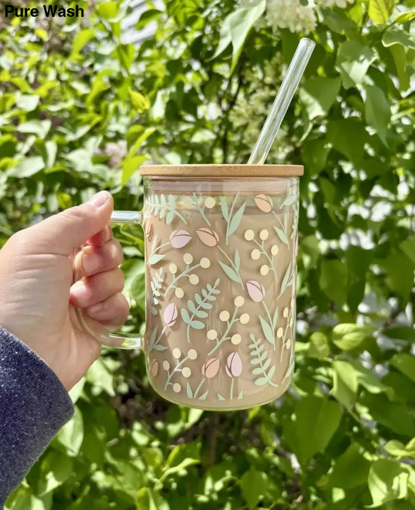Tulip Glass Mug - Pure Wash