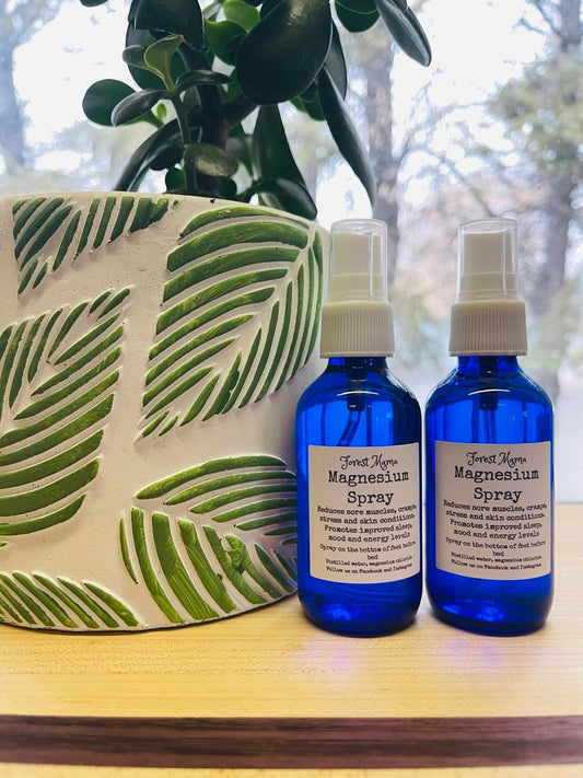 Unscented Magnesium Spray 4 oz by forestmama, just magnesium chloride and distilled water