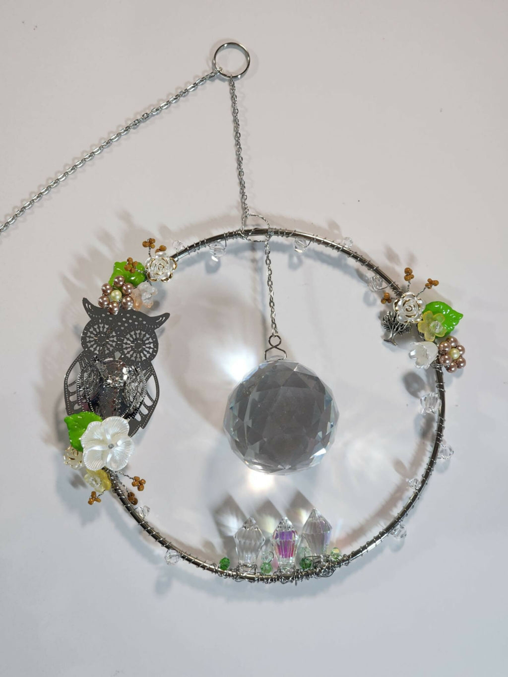 Magic Garden Owl Suncatcher - Pure Wash Canadian Made - Winnipeg