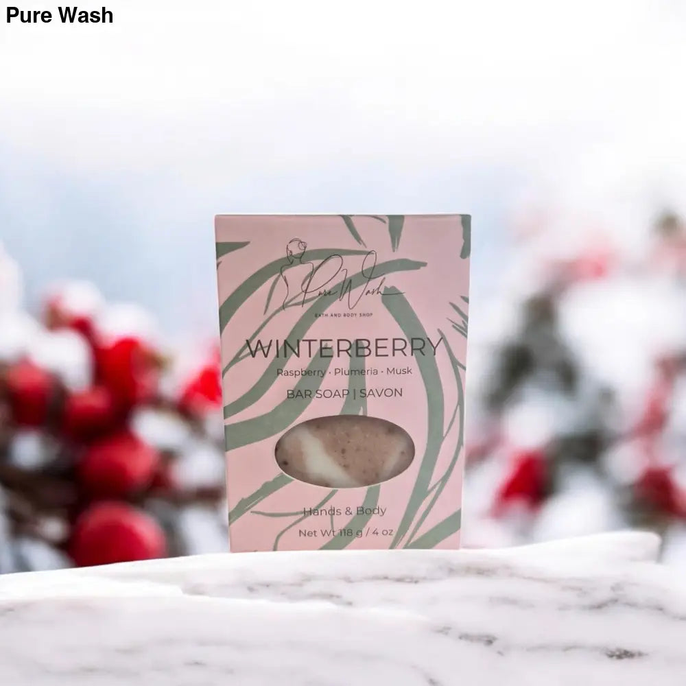 Winterberry Soap Bar - Pure Wash Canadian Made - Winnipeg