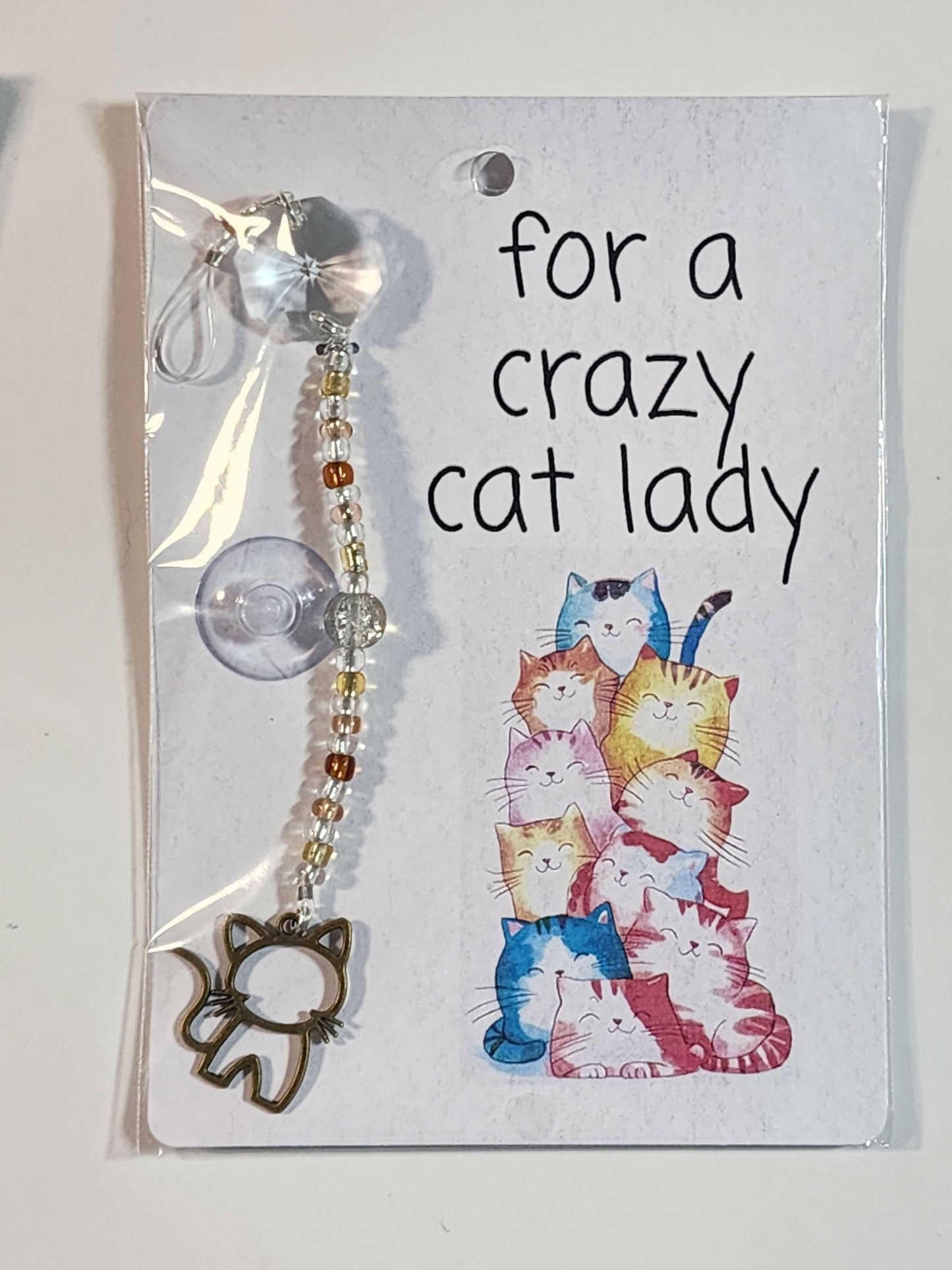 Small Cat Suncatcher 3 - Pure Wash Canadian Made - Winnipeg