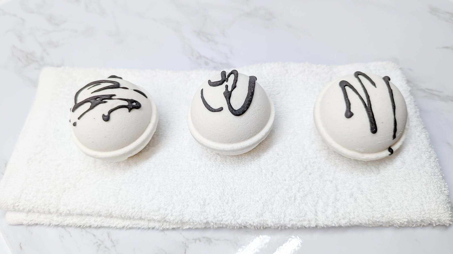 Transform your bath into a haven of tranquility with our French Vanilla Bath Bomb, leaving your skin silky smooth and irresistibly touchable | CG Pure Wash.