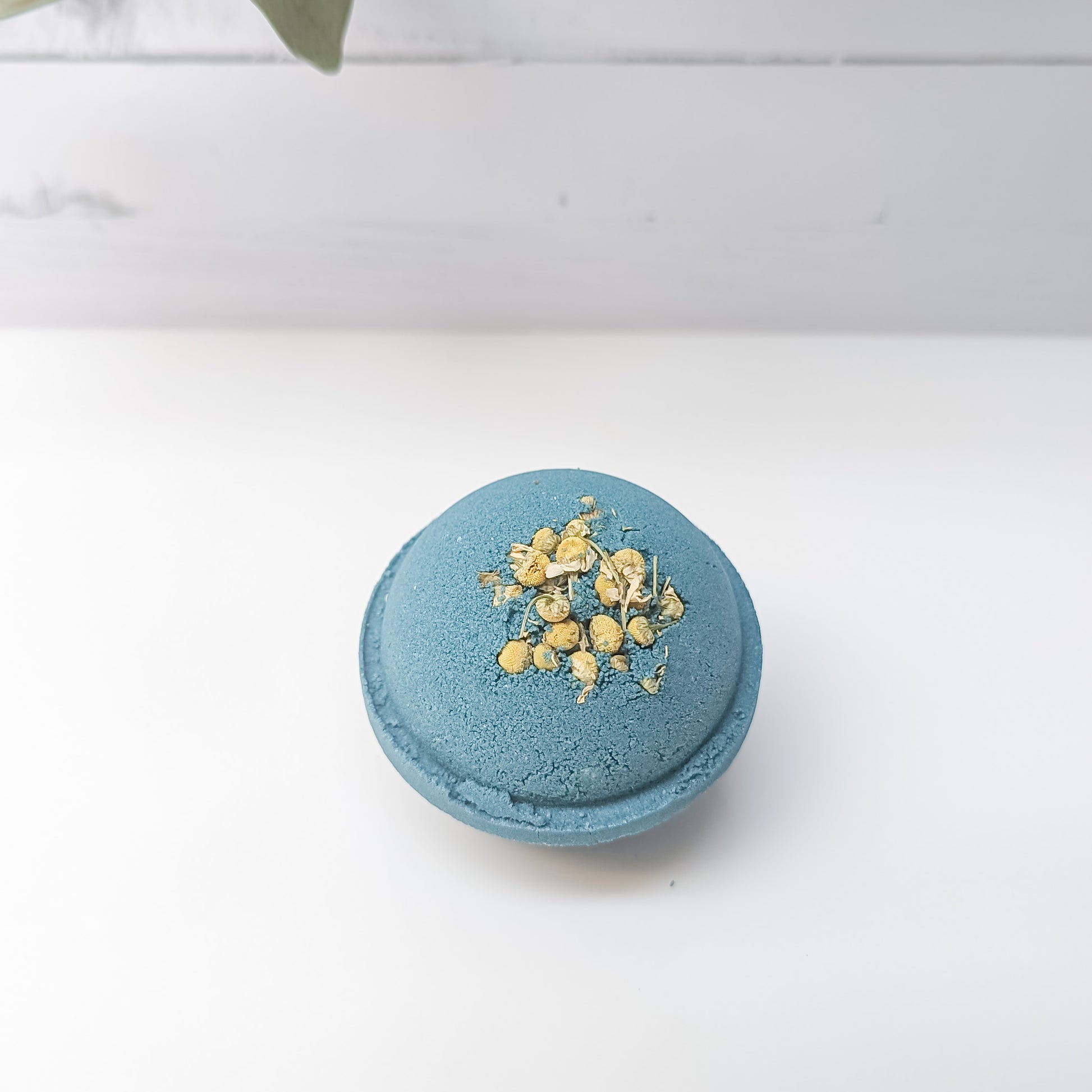 Luxurious Blue Chamomile Bath Bomb, transforming your tub into a relaxing oasis with its soothing scent and moisturizing properties | CG Pure Wash