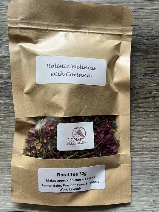 32g Floral Tea BlendHerbal Tea Blend32g of a nice floral tea blend for a relaxing cup of tea.  There is no caffeine so you can drink this tea blend at anytime of the day.32g Floral Tea BlendCG Pure Wash
