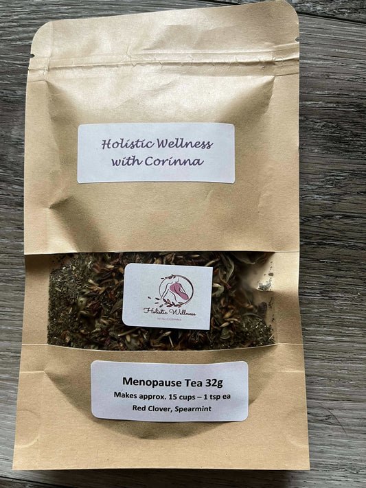 32g Menopause TeaHerbal Tea Blend32g of herbal blended tea designed specifically for women with menopausal or perimenopausal symptoms.  It will help decrease those symptoms you are experiencing and 32g Menopause TeaCG Pure Wash